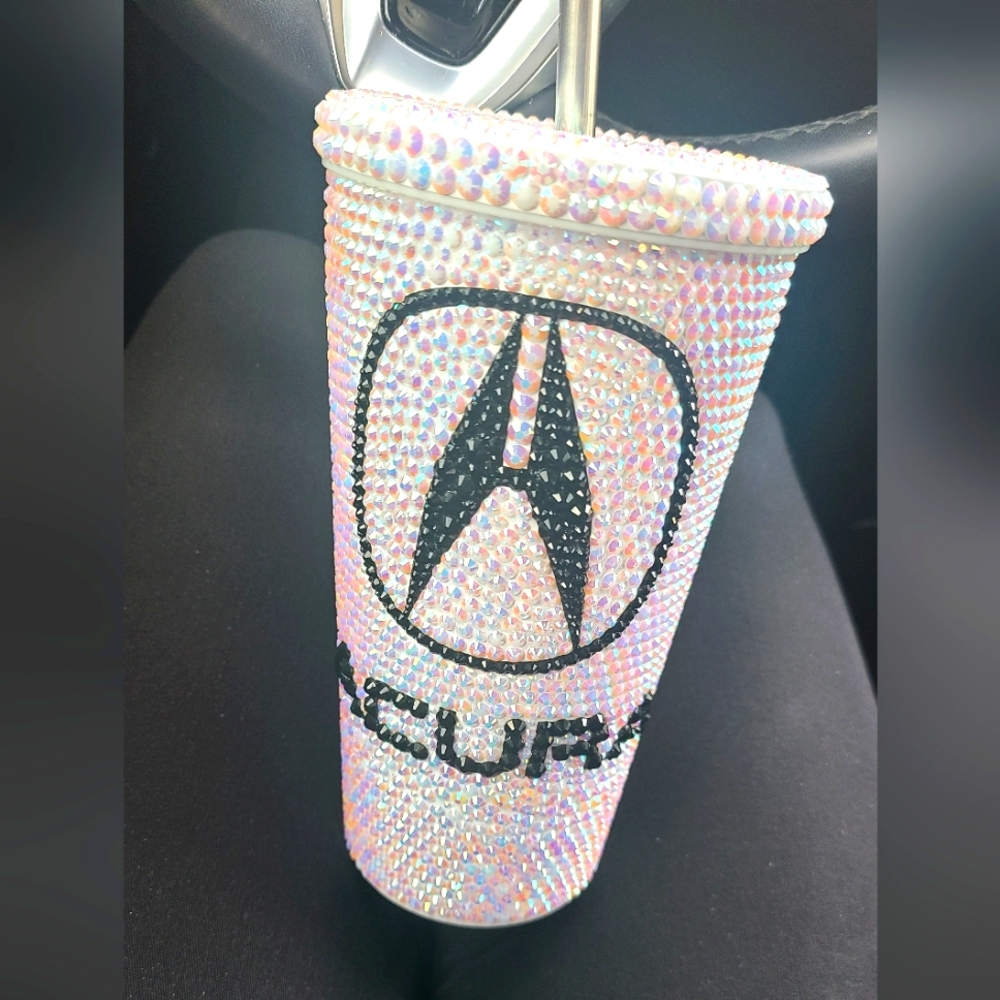 Rhinestone acura cup.